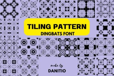 Tiling Pattern by danita.kukkai — Dingbats Font — thumbnail 1