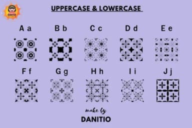 Tiling Pattern by danita.kukkai — Dingbats Font — thumbnail 2