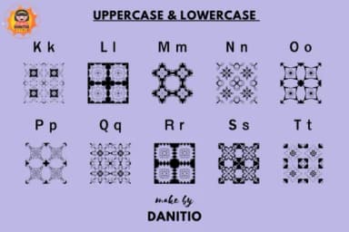 Tiling Pattern by danita.kukkai — Dingbats Font — thumbnail 3