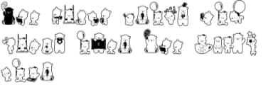 Tiny Bear by Onoborgol — Dingbats Font — thumbnail 4