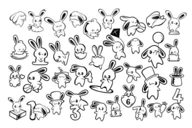 Tiny Bunny by Onoborgol — Dingbats Font — thumbnail 2