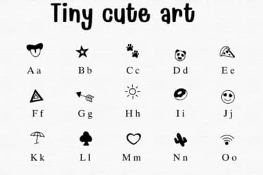 Tiny Cute Art by Sontaya — Dingbats Font — thumbnail 2