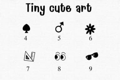 Tiny Cute Art by Sontaya — Dingbats Font — thumbnail 4