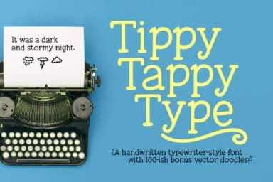 Tippy Tappy Type by GeekMissy — Slab Serif Font — thumbnail 1