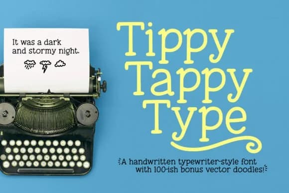 Tippy Tappy Type by GeekMissy — Slab Serif Font