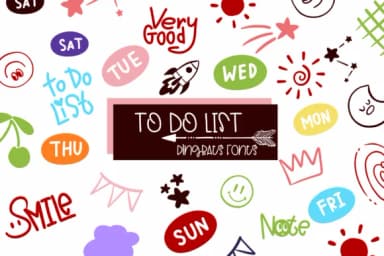 To Do List by Sirinart — Dingbats Font — thumbnail 1