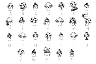 Toadstool Tales Emojis Dingbats by Illustration Ink — Dingbats Font — thumbnail 2