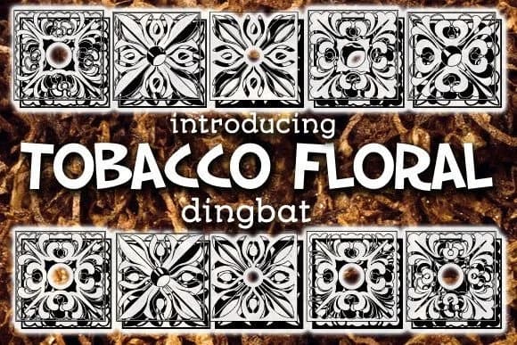 Tobacco Floral by vladimirnikolic — Dingbats Font