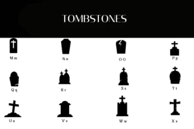 Tombstones by Heartcraft Atelier — Dingbats Font — thumbnail 3