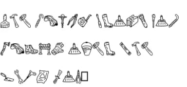 Tools Doodle by CrafterFonts — Dingbats Font — thumbnail 5