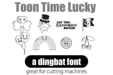Toon Time Lucky by Illustration Ink — Dingbats Font — thumbnail 1