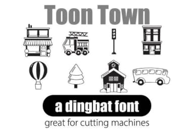 Toon Town by Illustration Ink — Dingbats Font — thumbnail 1