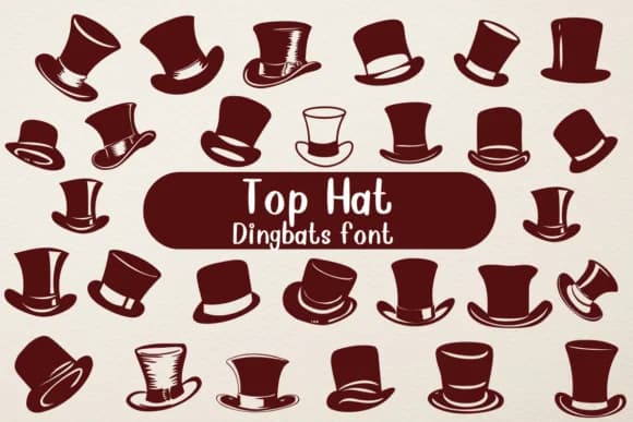 Top Hat by Nongyao — Dingbats Font