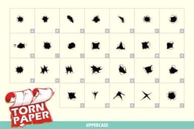 Torn Paper by onoborgol — Dingbats Font — thumbnail 2