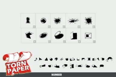 Torn Paper by onoborgol — Dingbats Font — thumbnail 4