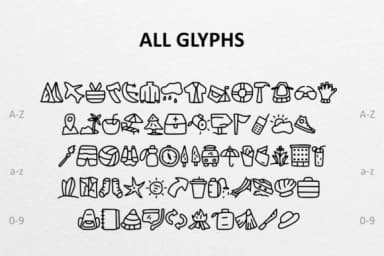 Tour by CrafterFonts — Dingbats Font — thumbnail 2