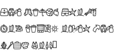 Tour by CrafterFonts — Dingbats Font — thumbnail 5