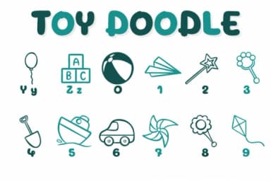 Toy Doodle by Chonada — Dingbats Font — thumbnail 4