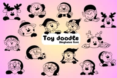 Toy Doodle by Chonada — Dingbats Font — thumbnail 1