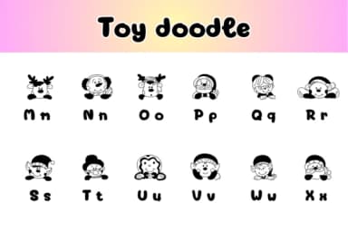 Toy Doodle by Chonada — Dingbats Font — thumbnail 3