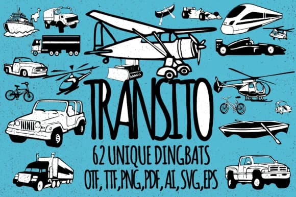 Transito by Minimalistartstudio — Dingbats Font