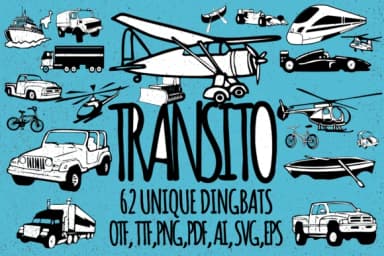 Transito by Minimalistartstudio — Dingbats Font — thumbnail 1