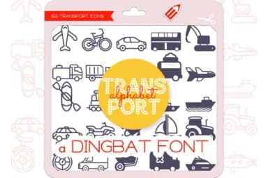 Transport Alphabet by WADLEN — Dingbats Font — thumbnail 1
