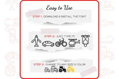 Transport Alphabet by WADLEN — Dingbats Font — thumbnail 4