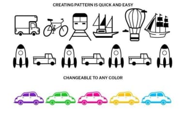 Transportation Doodle by digitalplannerland — Dingbats Font — thumbnail 3