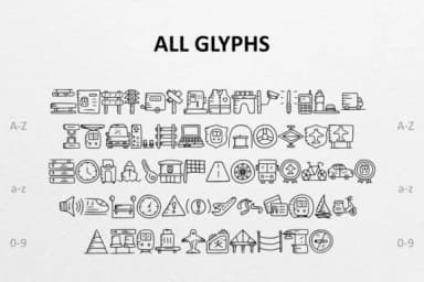 Transportation Doodle by CrafterFonts — Dingbats Font — thumbnail 2