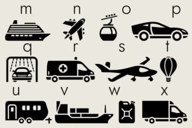 Transportation Icons Dingbats by Minimalistartstudio — Dingbats Font — thumbnail 5
