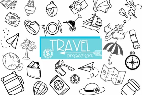 Travel by Sirinart — Dingbats Font