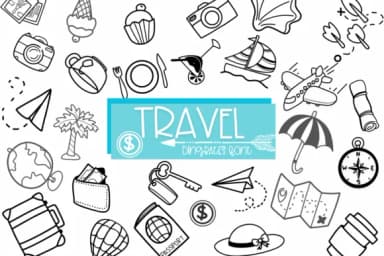 Travel by Sirinart — Dingbats Font — thumbnail 1