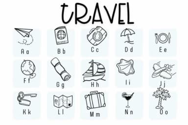 Travel by Sirinart — Dingbats Font — thumbnail 2