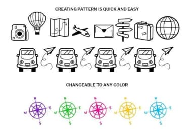 Travel Doodle by digitalplannerland — Dingbats Font — thumbnail 3