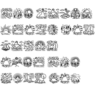 Travel Terrain by Chonada — Dingbats Font — thumbnail 8