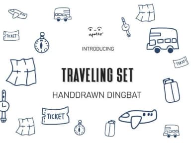 Traveling Set by Apollo no.64 — Dingbats Font — thumbnail 1