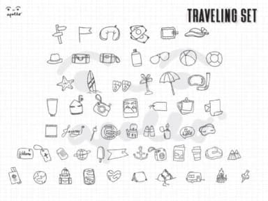 Traveling Set by Apollo no.64 — Dingbats Font — thumbnail 3