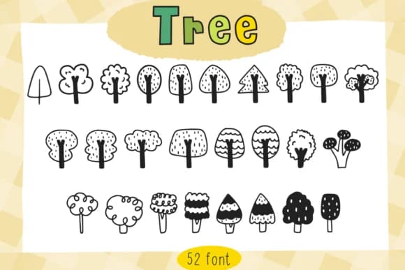 Tree by Foam-Design Store — Dingbats Font