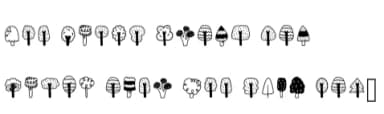 Tree by Foam-Design Store — Dingbats Font — thumbnail 5