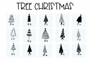 Tree Christmas by Sirinart — Dingbats Font — thumbnail 2