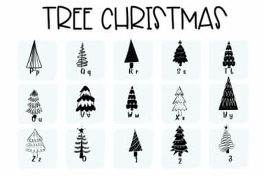 Tree Christmas by Sirinart — Dingbats Font — thumbnail 3