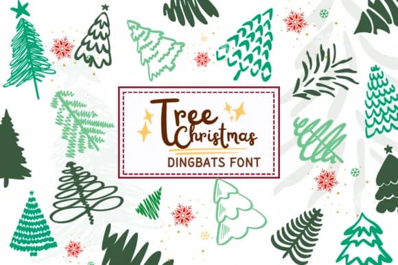 Tree Christmas by PraewDesigns — Dingbats Font