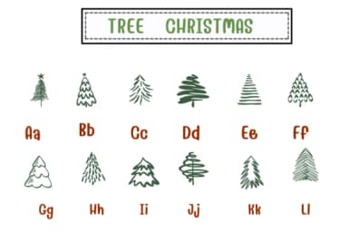 Tree Christmas by PraewDesigns — Dingbats Font — thumbnail 2