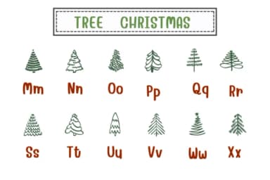 Tree Christmas by PraewDesigns — Dingbats Font — thumbnail 3
