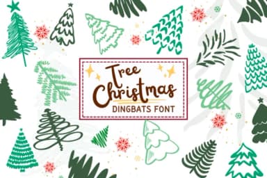 Tree Christmas by PraewDesigns — Dingbats Font — thumbnail 8