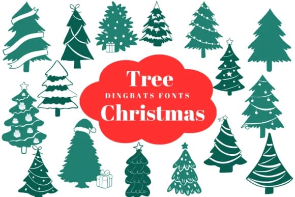 Tree Christmas by Suphitchaya — Dingbats Font