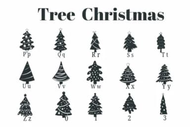 Tree Christmas by Suphitchaya — Dingbats Font — thumbnail 3