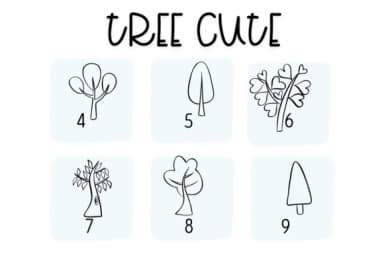 Tree Cute by Sirinart — Dingbats Font — thumbnail 4