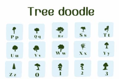 Tree Doodle by Ketsarin — Dingbats Font — thumbnail 3